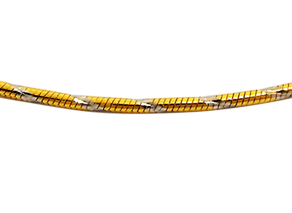 2T Italian Diamond Cut Snake Chain 1mm wide (priced per gram)