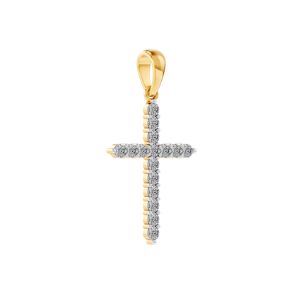 Diamond Cross Pendant (21x15mm)