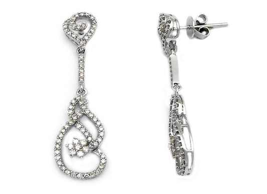 0.80ct Diamond Fancy Drop Stud
