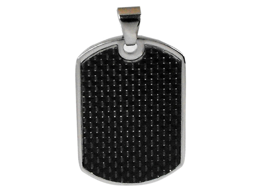 Stainless Steel Oblong Forza Pnd with Carbon Fiber & Gift Box.