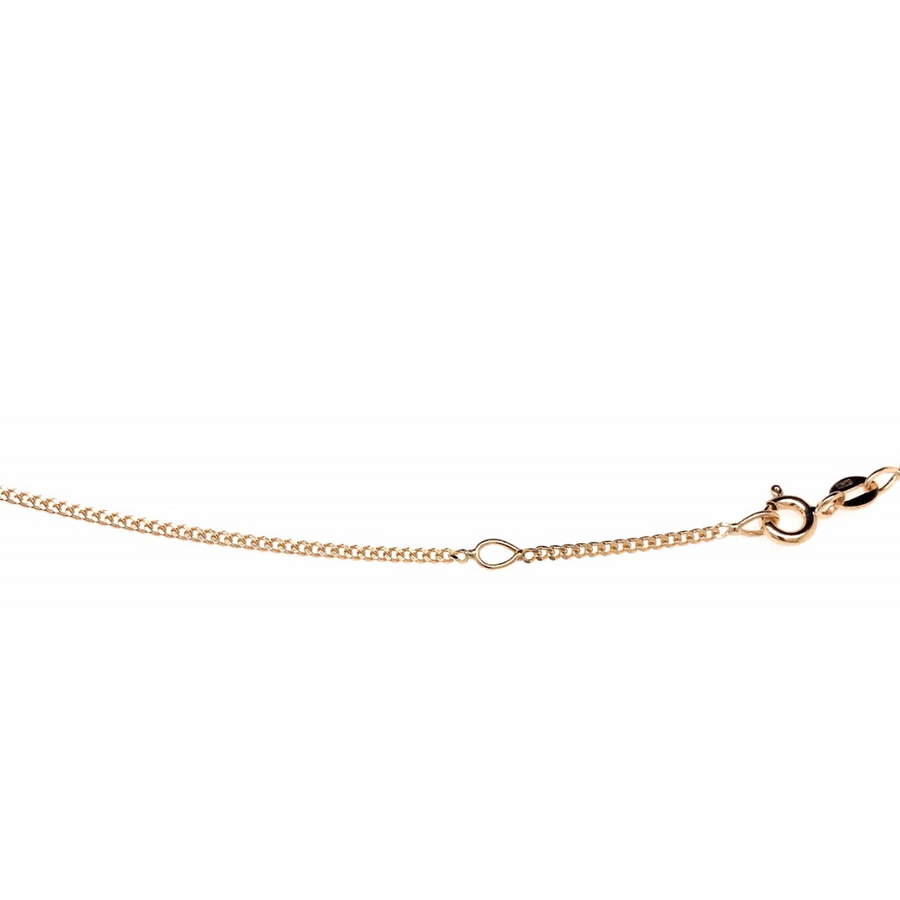 18k YG Solid Curb Chain 1.4mm wide 50cm Approx 3.6g