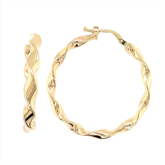 Round Twist Hoop (3mm)