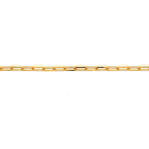 9k YG Paperclip Chain 5.5 x 2.25mm (priced per gram)