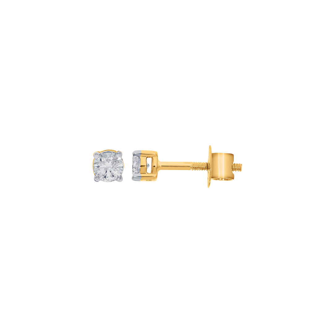 9k Diamond Stud Earrings