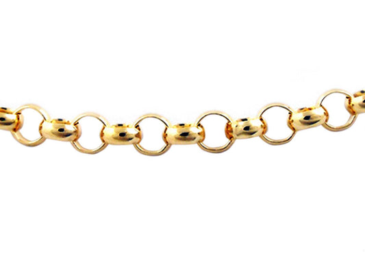 18k YG Italian Belcher Chain 4.1mm wide 42cm Approx 6.37g.