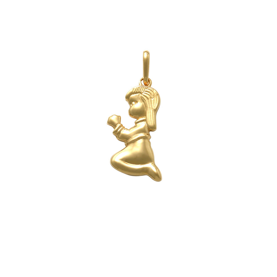 9k YG Communion / Confirmation Pendant 15mm x 10mm