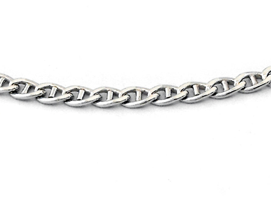 9k WG Italian Solid Anchor Chain 2.3mm wide 42cm Approx 4.35g