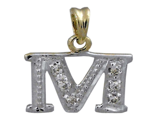 Diamond Block Letter M (6D = 0.05ct 10mm)