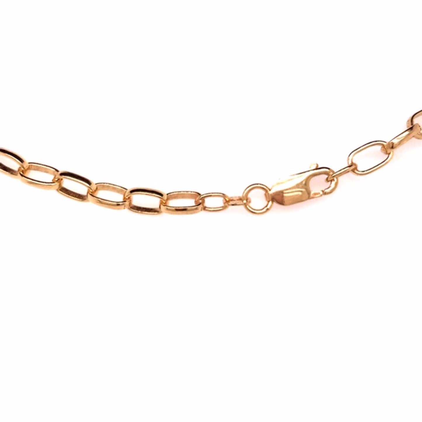 YG Italian Oval Belcher Chain 8.4x5.5mm wide (priced per gram)