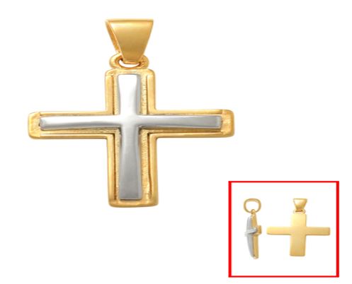 2T Cross Pendant 21x15mm