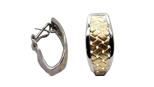 2T Italian Clip On Stud Earrings