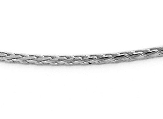 9k WG Italian Solid Magic Chain 1mm wide 50cm WITH ADJUSTABLE FINDING. Approx 3.6g.