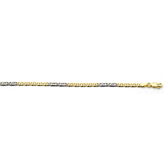 2T Italian 2x5 Birdseye / Tiger Eye Chain 3.2mm wide (priced per gram)