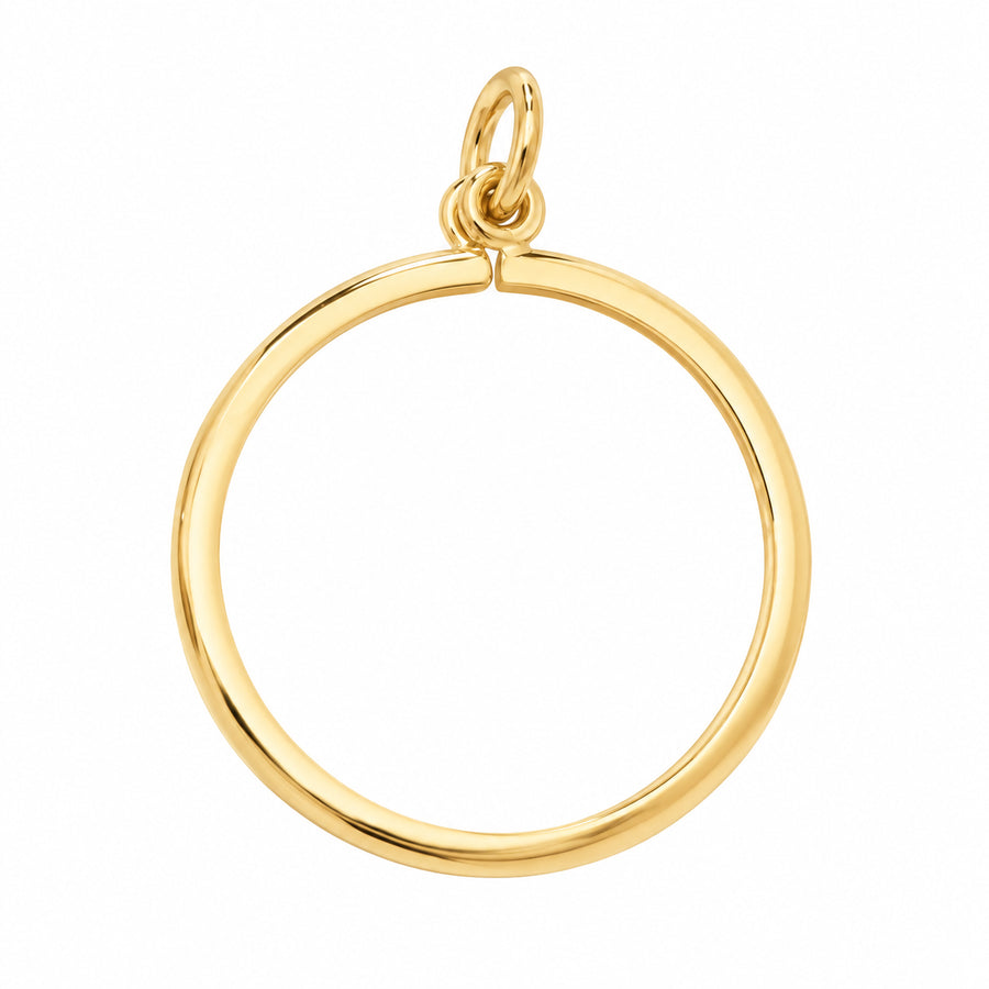18k YG Coin Mount Pendant