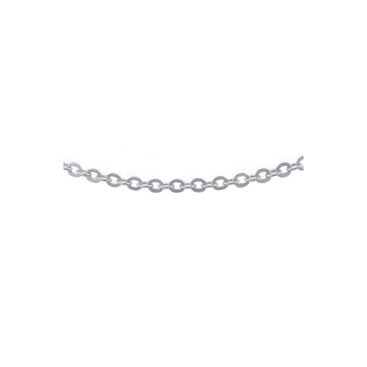 WG Italian Solid Oval Link Chain 1.7mm wide (priced per gram)