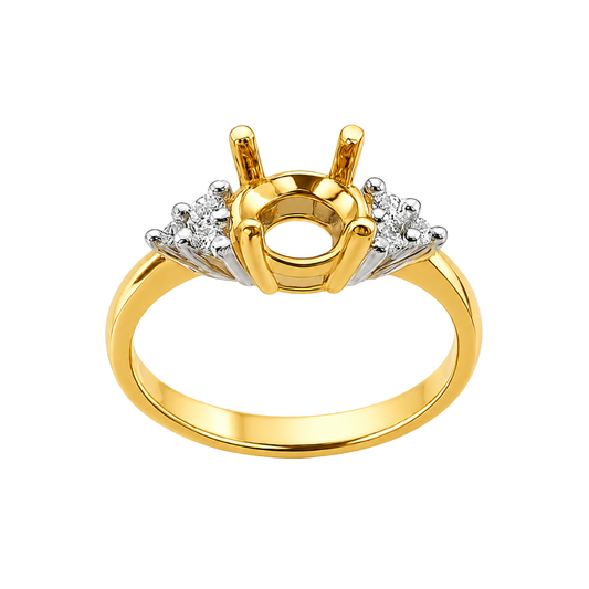 0.12ct Diamond Engagement Unset Centre Setting