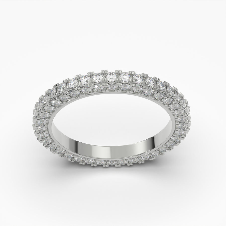 PT Eternity Ring Claw Set with 102D = 1.91ct  G-H SI. Size L