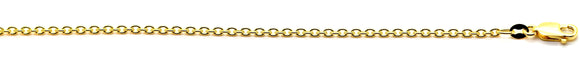 YG Italian Oval Link Chain 0.7mm wide (priced per gram)