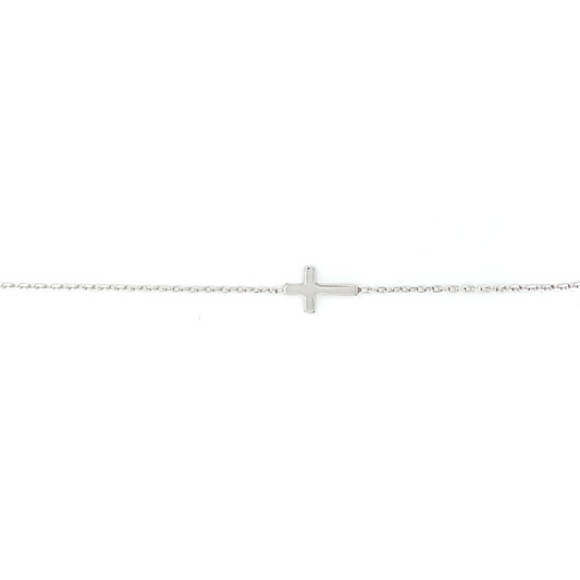 WG Solid Paperclip Chain Wire With Cross soldered sideways (priced per gram)