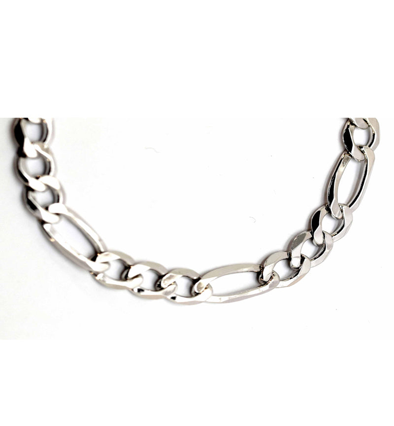 928 Italian 1x3 Figaro Bracelet 8.3mm wide