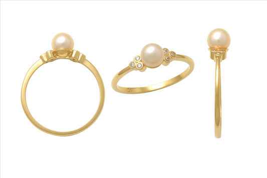 YG CZ Ring with FWP