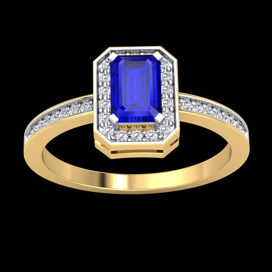 0.18ct Blue Sapphire Ring