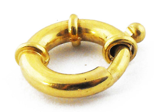 9k YG Bolt Ring Finding. 16mm Diaeter. 3mm Tube.