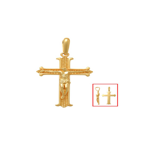 YG Crucifixion Pendant 30mm x 18.40mm