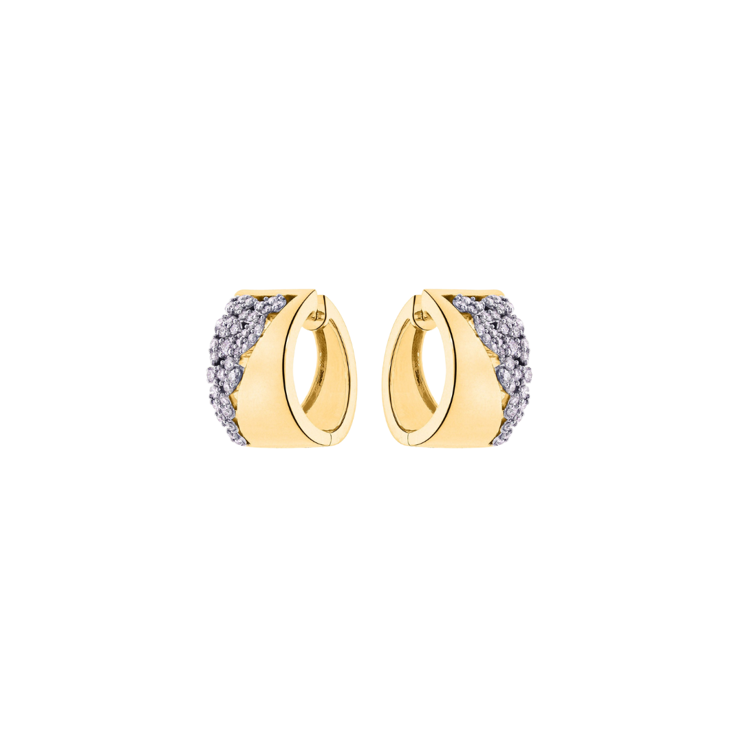 9k Diamond Huggie Earrings