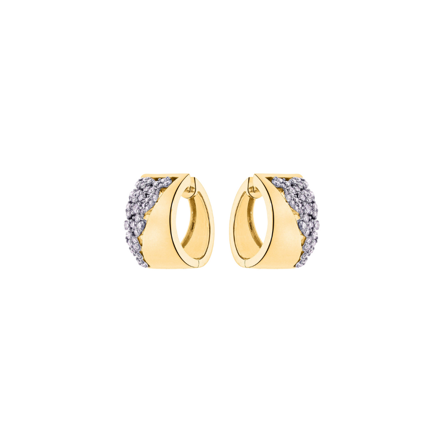 9k Diamond Huggie Earrings