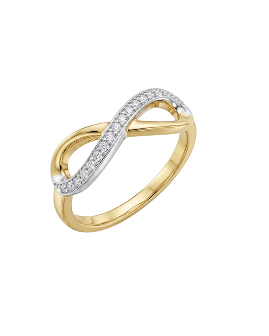 0.08ct Diamond Infinity Ring