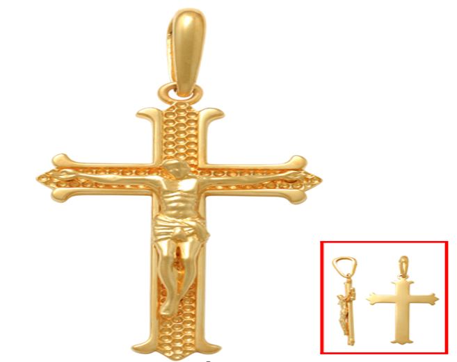 YG Crucifixion Pendant 30mm x 18.40mm