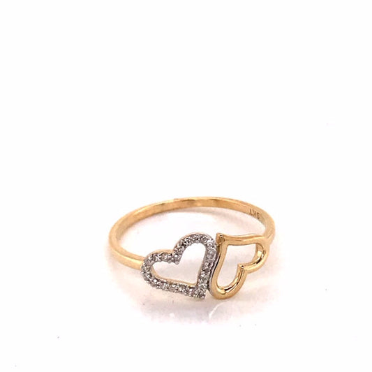 0.09ct Diamond Double Dress Ring