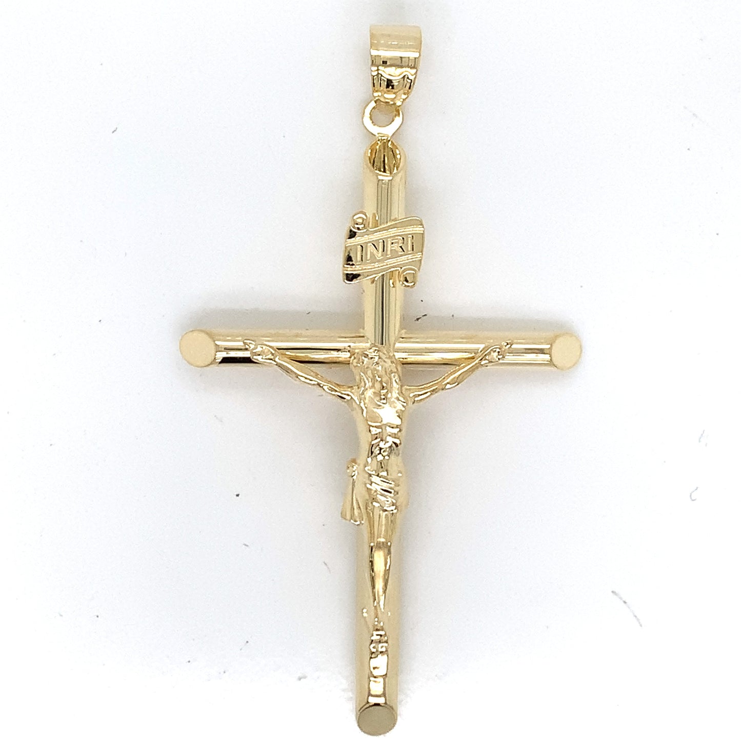 9k YG Crucifixion Pendant