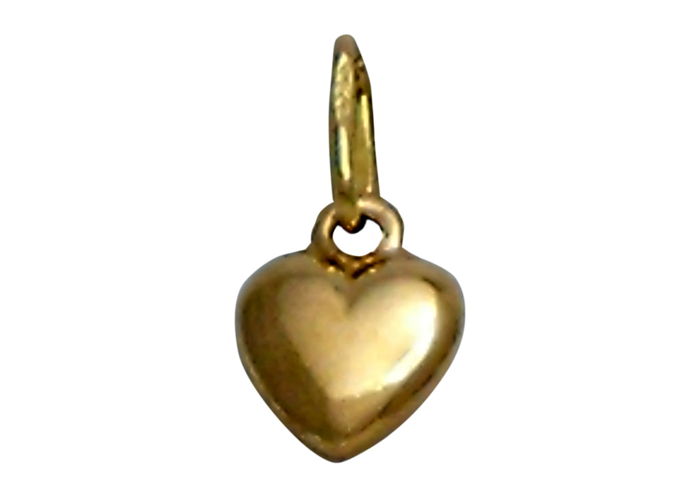 18k YG Hollow Heart Pendant 11mm (priced per gram)