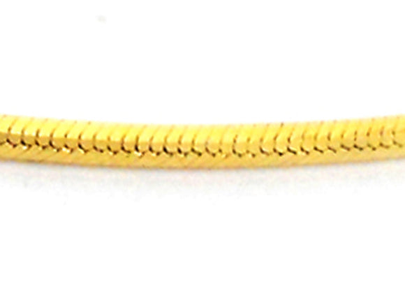 YG Italian Square Snake Chain 1.2mm wide (priced per gram)