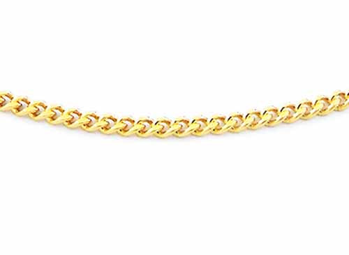 YG Italian Curb Chain 1.4mm wide (priced per gram)
