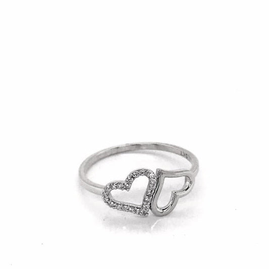 9k WG Diamond Dress Ring 22D=0.09ct