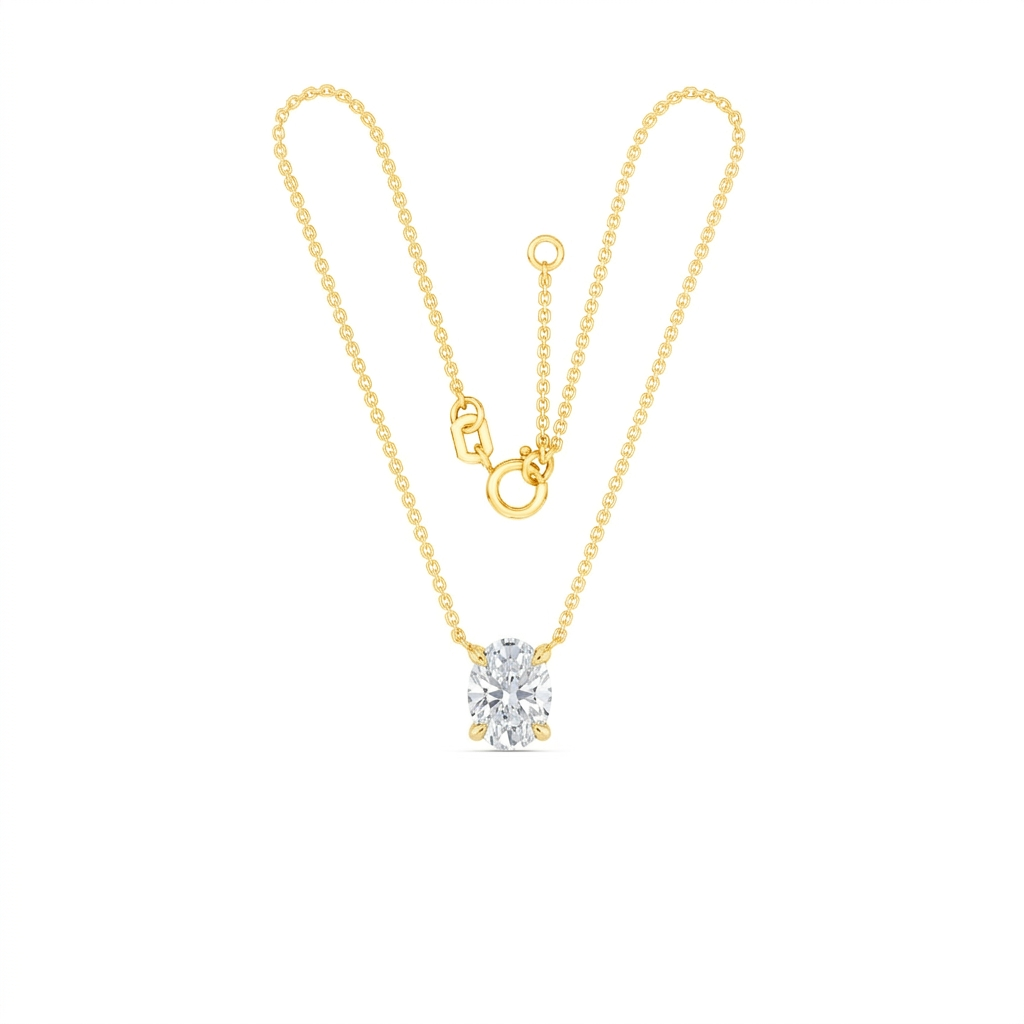 2.08ct Lab Diamond Oval Chain