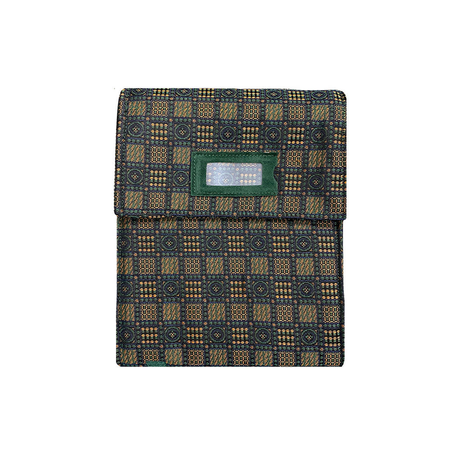 Italian made Fabric Jewellery roll for Earrings with 24 pockets.