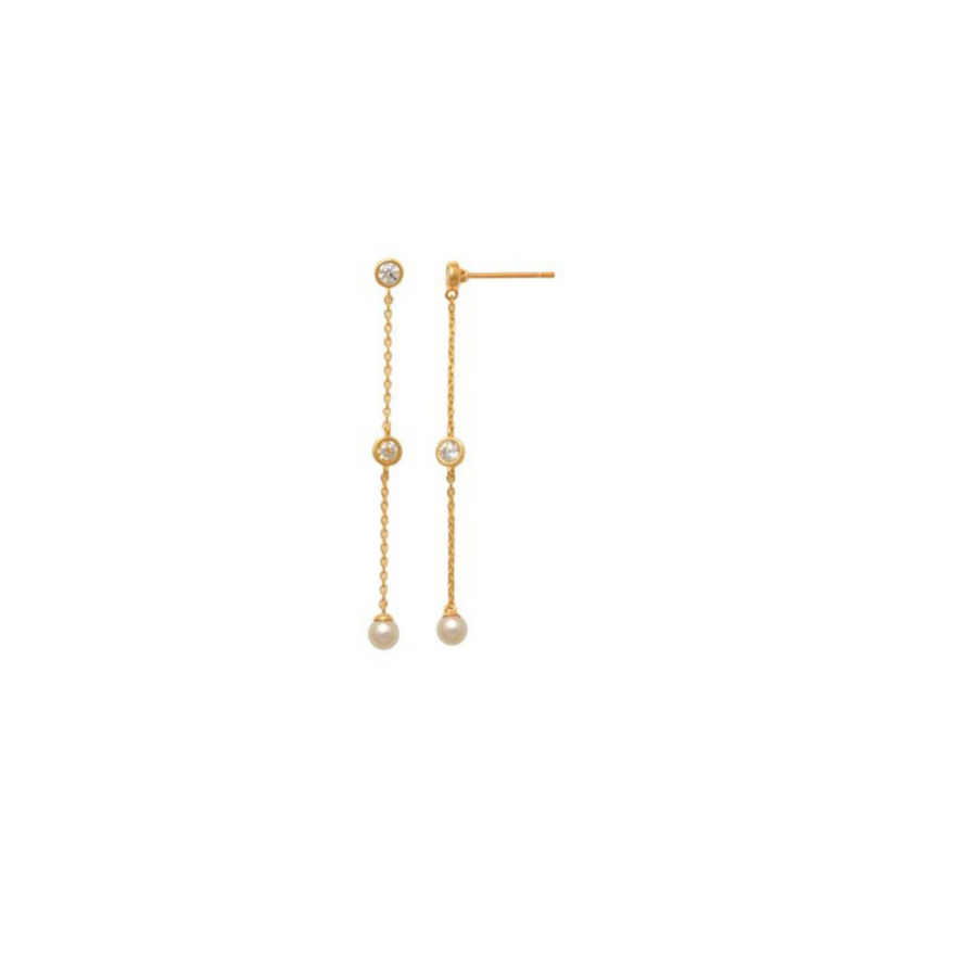 9k YG Diamond Drop Stud Earrings with 4D = 0.20ct Bezel Set and 2x 3.5mm FWP. Screw Back Butterfly Findings.