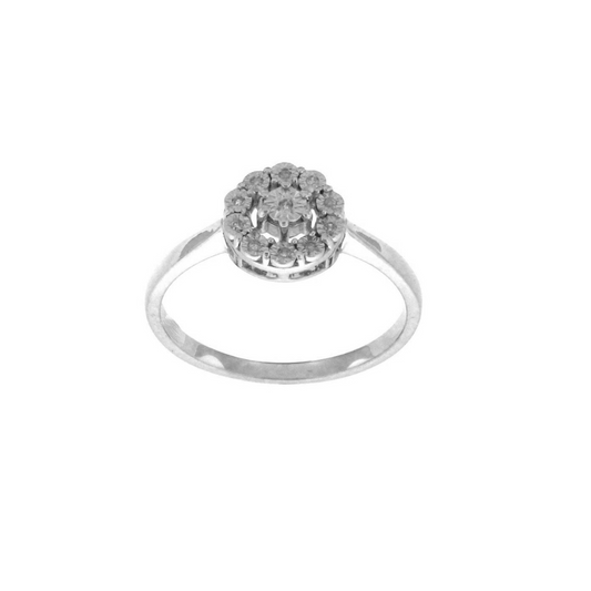 0.03ct Diamond Micro Set Dress Ring