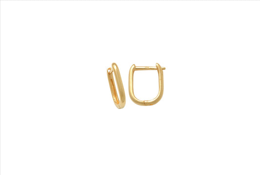 YG U-Shaped Huggie Earrings