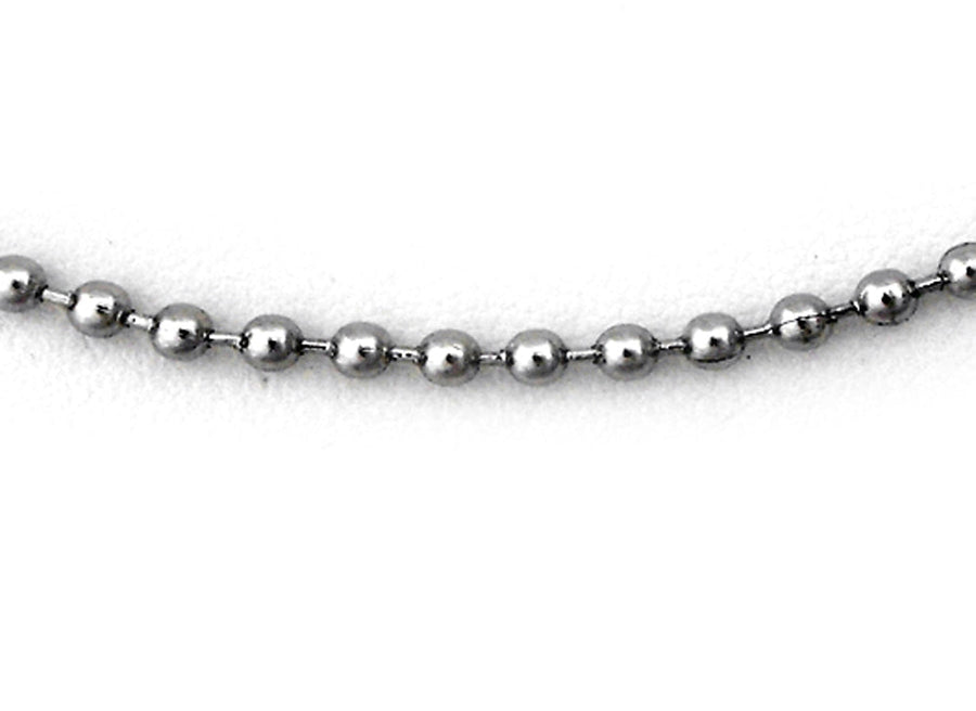 Stainless Steel Necklace 2.3mm Ball Link 50cm.