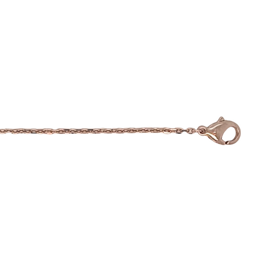 Platinum Oval Link Chain (0.6mm)