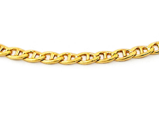 9k YG Italian Solid Anchor Chain 2.3mm wide 55cm Approx 4.05g