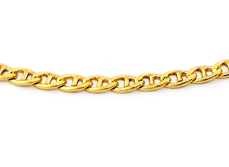 9k YG Italian Solid Anchor Chain 2.3mm wide 55cm Approx 4.05g