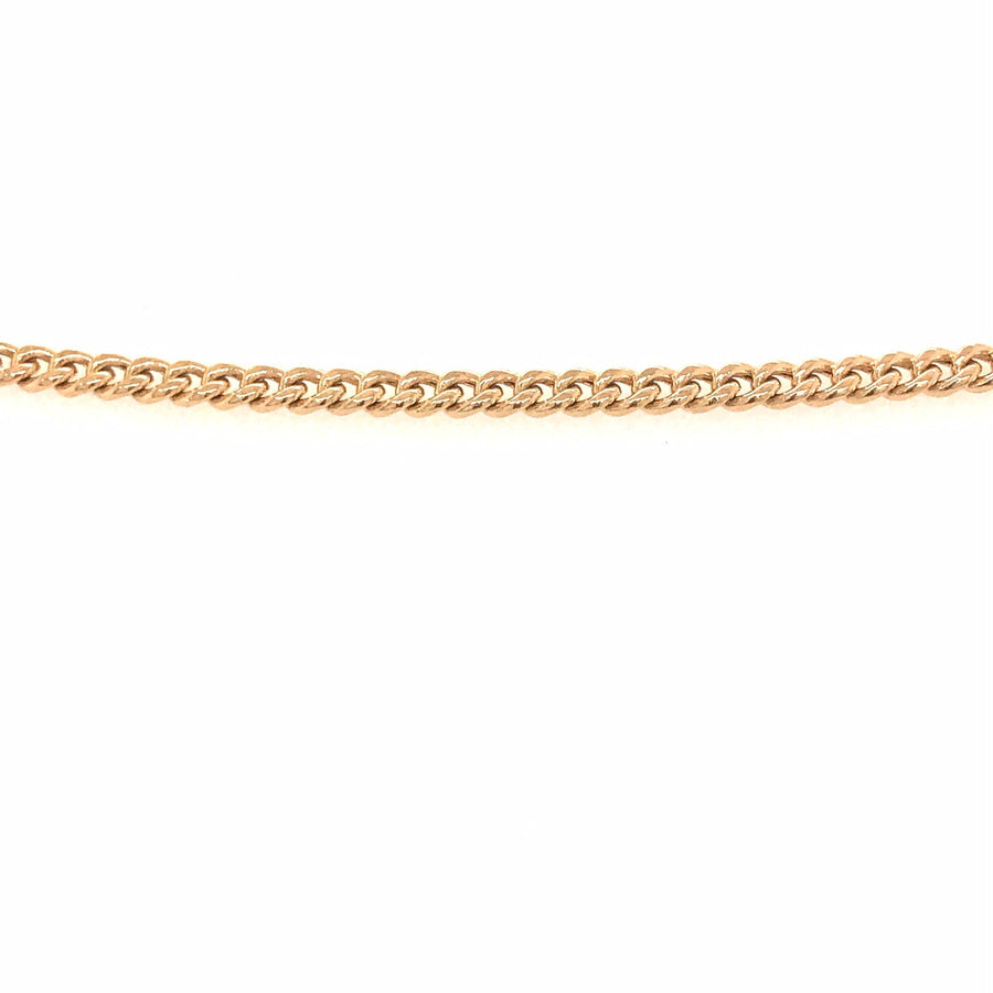 18k YG Italian Hollow Flat Curb Bracelet 2.5mm wide 19cm Approx 2.8g