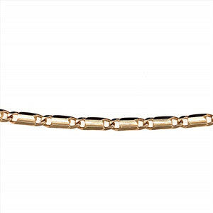 18k YG Flat Bar Bracelet 2mm wide (priced per gram)