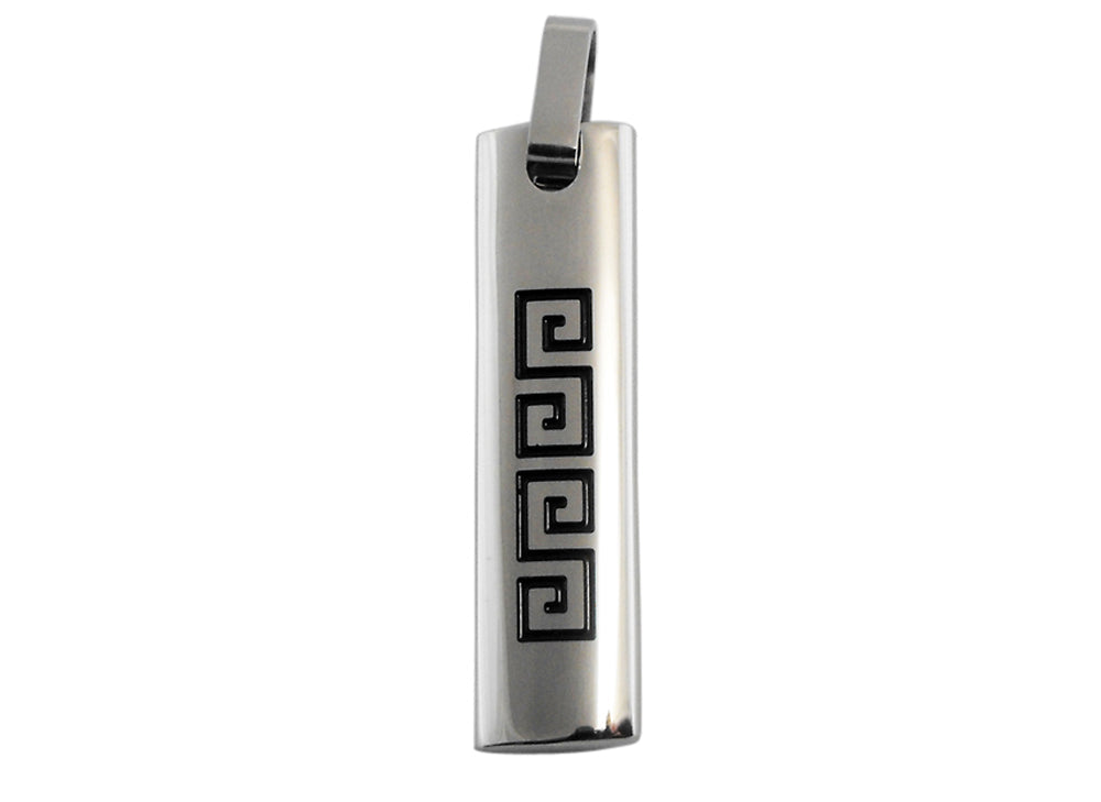 Stainless Steel Greek Key Pendant – Searay Pty Ltd